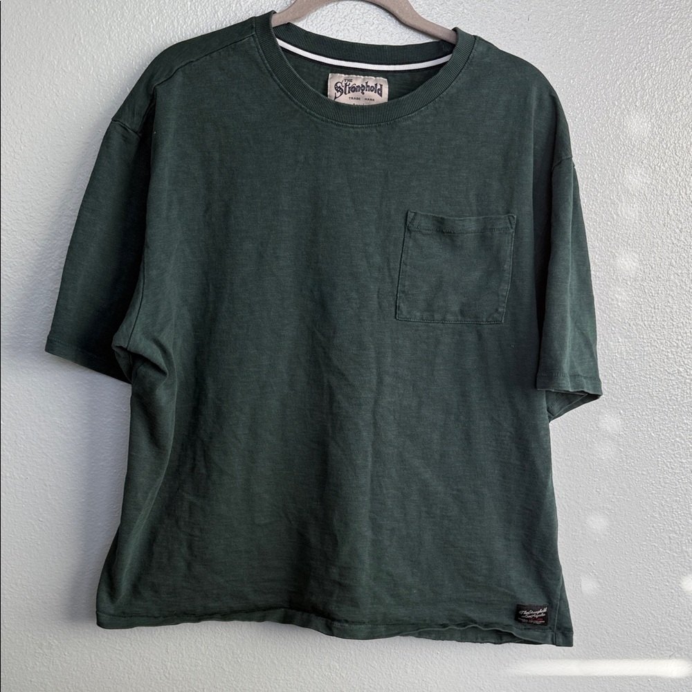 The Stronghold Relaxed Fit Green Men's Shirt